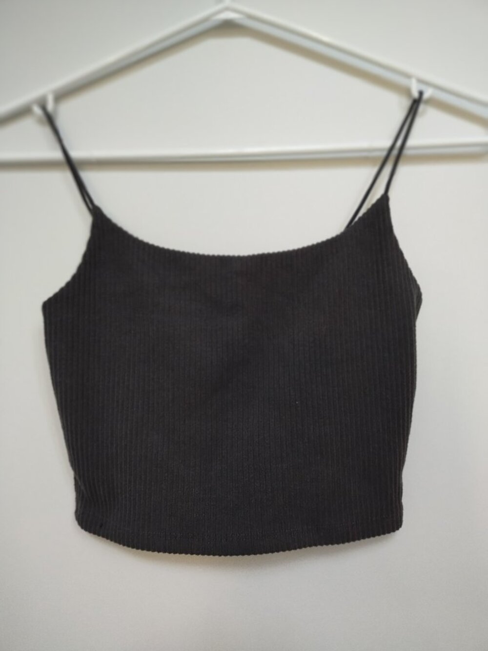 Garage ribbed cropped tank